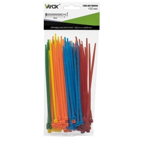 Vezica PVC 3,5x150mm mix boja 100 komada u pakiranju VOZ-35150MIX