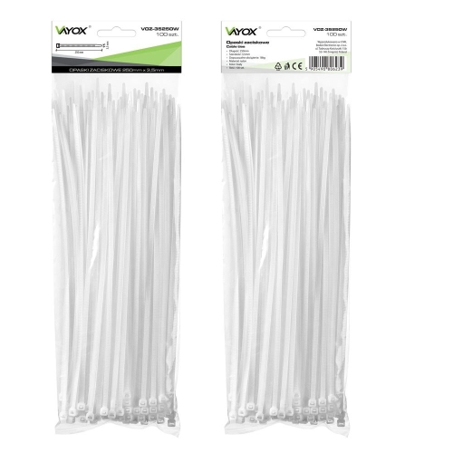 Vezica PVC 3,5x250mm bijela 100 komada u pakiranju VOZ-35250W