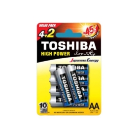 Baterija Toshiba AA HIGH POVER 4+2 00152658