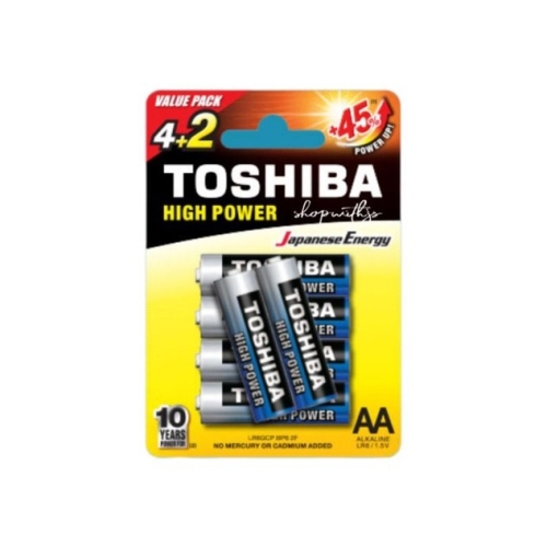 Baterija Toshiba AA HIGH POVER 4+2 00152658