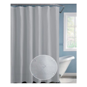 Zavjesa za tuš Jaquard 180x200 PES GREY GATLIN 020100160