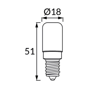 Žarulja LED 3W E14 4000K 300lm SMD diode CLEAR 04545