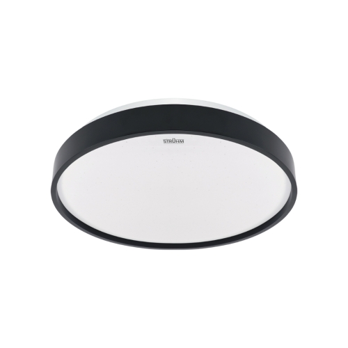 Stropna svjetiljka 12W 4000K 630lm fi255mm SARA okrugla sa crnim rubom 04896