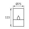 Solarna LED svjetiljka 0,06W 2700K 115x75x75mm inox 05048 Solarna LED svjetiljka 0,06W 2700K 115x75x75mm inox 05048