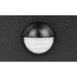 Zidna svjetiljka 12W 4000K 550lm 210x165x100mm IP54 crna sa senzorom pokreta Clark MASTER 3460