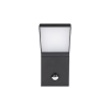 Zidna svjetiljka 12W 4000K 550lm 210x165x100mm IP54 crna sa senzorom pokreta Clark MASTER 3460 Zidna svjetiljka 12W 4000K 550lm 210x165x100mm IP54 crna sa senzorom pokreta Clark MASTER 3460