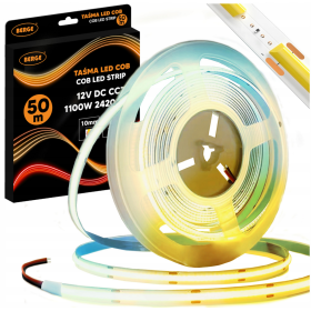 LED traka COB Neon CCT 24V 608D 22W/m IP20 50m BGPL 50XTB-50M-24V-1100W-CCT