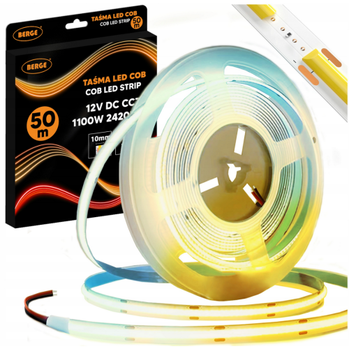 LED traka COB Neon CCT 24V 608D 22W/m IP20 50m BGPL 50XTB-50M-24V-1100W-CCT
