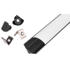 Profil za LED traku kutni aluminijski 2m crno-bijelo MASTER 9590
