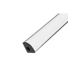 Profil za LED traku kutni aluminijski 2m crno-bijelo MASTER 9590