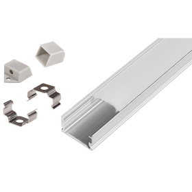 Profil za LED traku nadgradni aluminijski 2m srebrni Master 9602