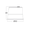 Modul LED MR16 10W 3CCT 900lm fi50 45D okrugli bijeli BRAYTRON BA23-21080 Modul LED MR16 10W 3CCT 900lm fi50 45D okrugli bijeli BRAYTRON BA23-21080