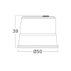 Modul LED MR16 7W 3CCT 720lm fi50 45D okrugli bijeli BRAYTRON BA23-70780 Modul LED MR16 7W 3CCT 720lm fi50 45D okrugli bijeli BRAYTRON BA23-70780