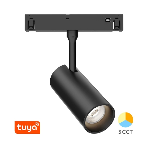 Magnetska svjetiljka 10W 3CCT 810lm fi45 48VDC TUYA IP20 M20 crna BRAYTRON BD61-00291