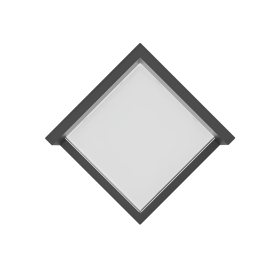 Zidna svjetiljka 15W 3CCT 1450lm 160x160mm IP65 kvadratna crna BRAYTRON BG38-01182
