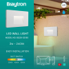 Zidna svjetiljka 3W 3CCT 240lm 134x85x13mm IP65 bijela VEKTA BRAYTRON BG38-02180 Zidna svjetiljka 3W 3CCT 240lm 134x85x13mm IP65 bijela VEKTA BRAYTRON BG38-02180
