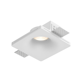 Kućište za GU10 žarulju max 35W 120x45x120mm IP20 kvadratno bijelo za šuplji zid BRAYTRON BH03-00210