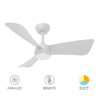 Ventilator stropni sa osvjetljenjem 18+30W 3CCT 1800lm fi970mm IP20 sa daljinskim upravljačem bijeli BRAYTRON BH85-00220