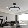 Ventilator stropni sa osvjetljenjem 32+30W 3CCT 2600lm fi1060mm IP20 dimabilna sa daljinskim upravljačem crni BRAYTRON  BH85-00301