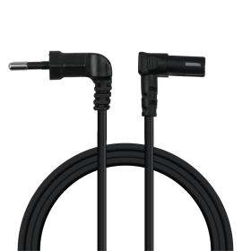 Kabel za napajanje RTV i SAT uređaja kutni, crni, 2m DPM BMEN45