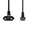 Kabel za napajanje RTV i SAT uređaja kutni, crni, 2m DPM BMEN45 Kabel za napajanje RTV i SAT uređaja kutni, crni, 2m DPM BMEN45