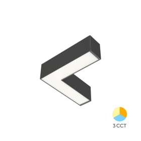 Konektor L za linearnu svjetiljku 12W 3CCT 1440lm 235x235mm IP20 crna ALINE BRAYTRON BN01-97081