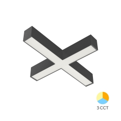 Konektor križni za linearnu svjetiljku 12W 3CCT 1440lm 335x335mm IP20 crna ALINE BRAYTRON BN01-97281