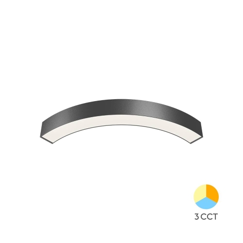 Konektor 1/4 kružni za linearnu svjetiljku 24W 3CCT 2880lm fi800mm IP20 crna ALINE BRAYTRON BN01-98181