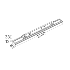 Linearna svjetiljka 50W 4000K 9000lm 1200mm IP20 promjenjiva vataža bijela SLINE BRAYTRON BN03-00670