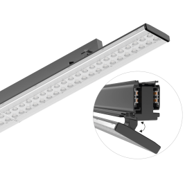 Linearna svjetiljka 50W 4000K 8300lm 1200mm IP20 promjenjiva vataža crna SLINE BRAYTRON BN03-00711