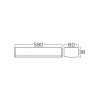 Linearna svjetiljka 18W 3CCT 2160lm 590mm IP40 bijela BRAYTRON BN20-10680 Linearna svjetiljka 18W 3CCT 2160lm 590mm IP40 bijela BRAYTRON BN20-10680