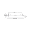 Panel LED 15W 3CCT 1440lm IP40 ugradbeni okrugli bijeli BRAYTRON BP01-61580