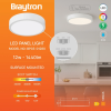 Panel LED 12W 3CCT 1440lm IP40 promjenjiva vataža nadgradni okrugli bijeli BRAYTRON BP03-01280 Panel LED 12W 3CCT 1440lm IP40 promjenjiva vataža nadgradni okrugli bijeli BRAYTRON BP03-01280