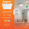 Panel LED 12W 3CCT 1440lm IP40 promjenjiva vataža nadgradni kvadratni bijeli BRAYTRON BP04-01280 Panel LED 12W 3CCT 1440lm IP40 promjenjiva vataža nadgradni kvadratni bijeli BRAYTRON BP04-01280