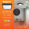 Panel LED 12W 3CCT 1440lm IP40 promjenjiva vataža nadgradni kvadratni crni BRAYTRON BP04-01281