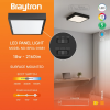 Panel LED 18W 3CCT 2160lm IP40 promjenjiva vataža nadgradni kvadratni crni BRAYTRON BP04-01881