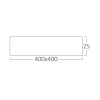 Stropna svjetiljka 36W 3CCT 3960lm 400x400mm IP40 kvadratna imitacija drva BRAYTRON BP07-10487