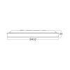 Stropna svjetiljka 35W 5CCT 3200lm fi400mm IP40 okrugla bijela 3 GODINE GARANCIJE BRAYTRON BP07-20480