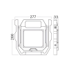 Reflektor radni 20W 6500K 2000lm dimabilni IP54 na baterije crni BRAYTRON BT59-00431 Reflektor radni 20W 6500K 2000lm dimabilni IP54 na baterije crni BRAYTRON BT59-00431