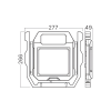 Reflektor radni 50W 6500K 5000lm IP54 s kabelom 1,5m crniBRAYTRON BT59-00531 Reflektor radni 50W 6500K 5000lm IP54 s kabelom 1,5m crniBRAYTRON BT59-00531