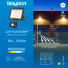 Reflektor LED 30W 3300lm 6500K IP54 sa senzorom crni BRAYTRON BT66-23031