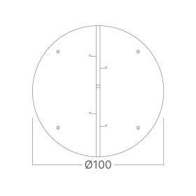 Poklopac za ventilacijski otvor 4 100mm BRAYTRON BZ01-99990