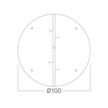 Poklopac za ventilacijski otvor 4 100mm BRAYTRON BZ01-99990