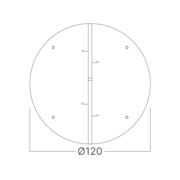 Poklopac za ventilacijski otvor 5 120mm BRAYTRON BZ01-99991