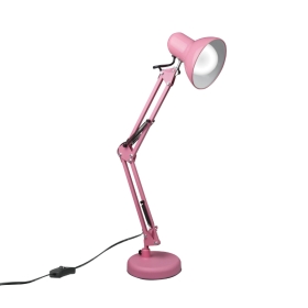 Sklopiva stolna svjetiljka, E27, ružičasta DPM DTL002P