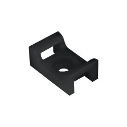 Držač kabelskih vezica, s vijcima, 22x16mm crni DPM OPU2216B