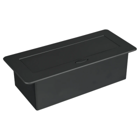 Izvlačna utičnica 3 x schuko crna DPM PFS1301