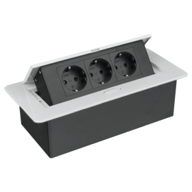 Izvlačna utičnica 3 x schuko bijela DPM PFS1306