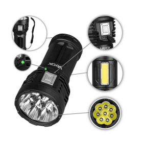 Baterijska svjetiljka ručna 8xLED+COB 600lm VA0114