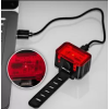 Svjetlo za bicikl stražnje 16xSMD 300lm 500mAh punjivo VA0152